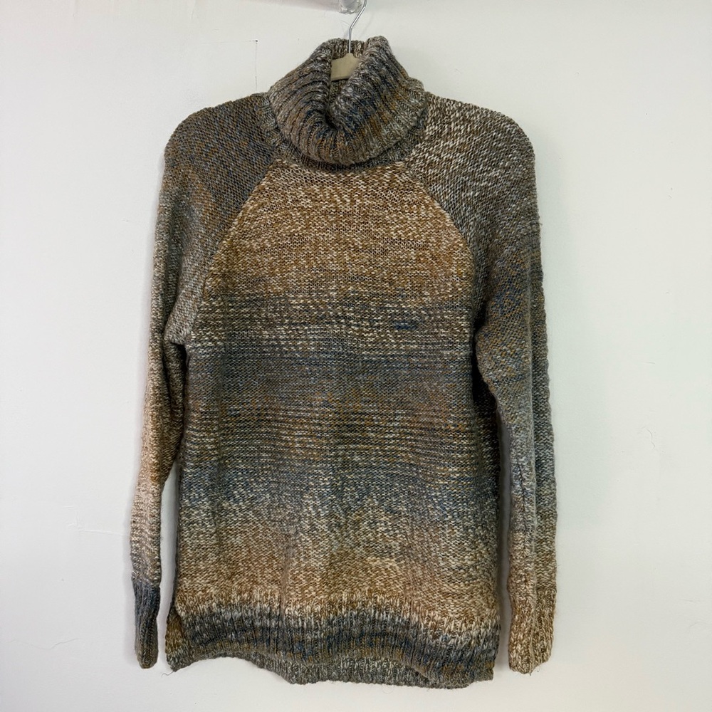 PrAna Multicolor Wool Turtleneck Sweater